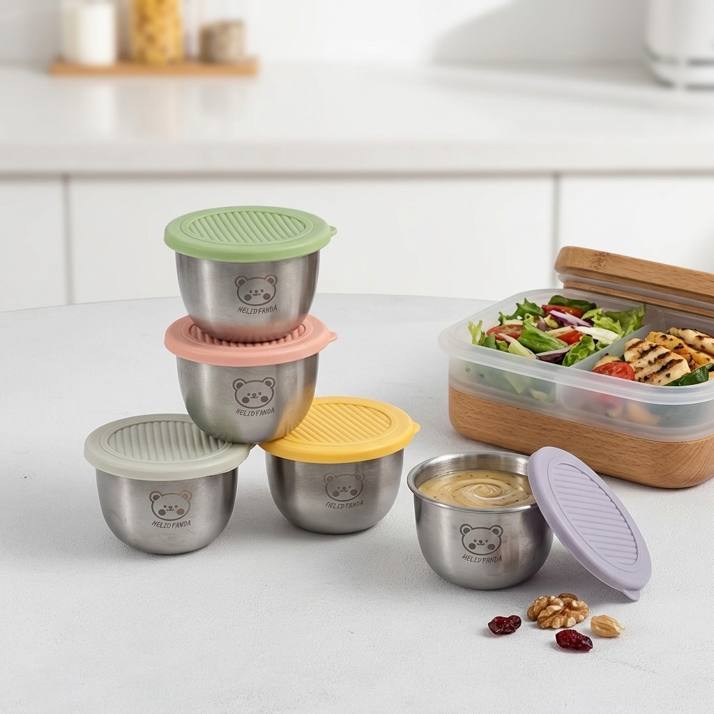 Sauce Dipping Cup - Contenitore per salse in acciaio inossidabile