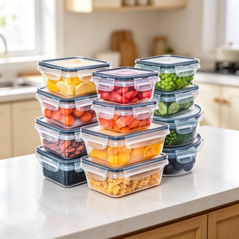 Meal Prep Veggie - Set di 12 Contenitori Ermetici per