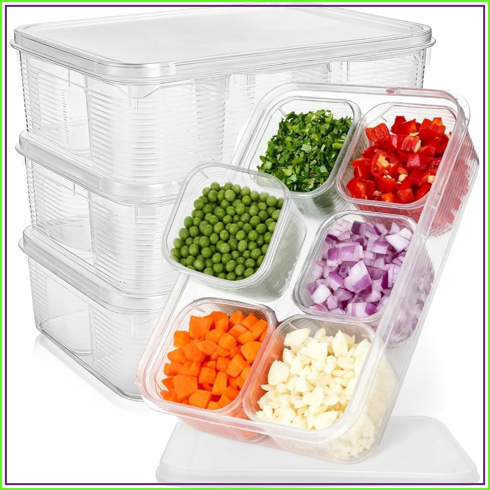 Meal Prep Veggie - Set Organizzatore per Frigorifero da 28