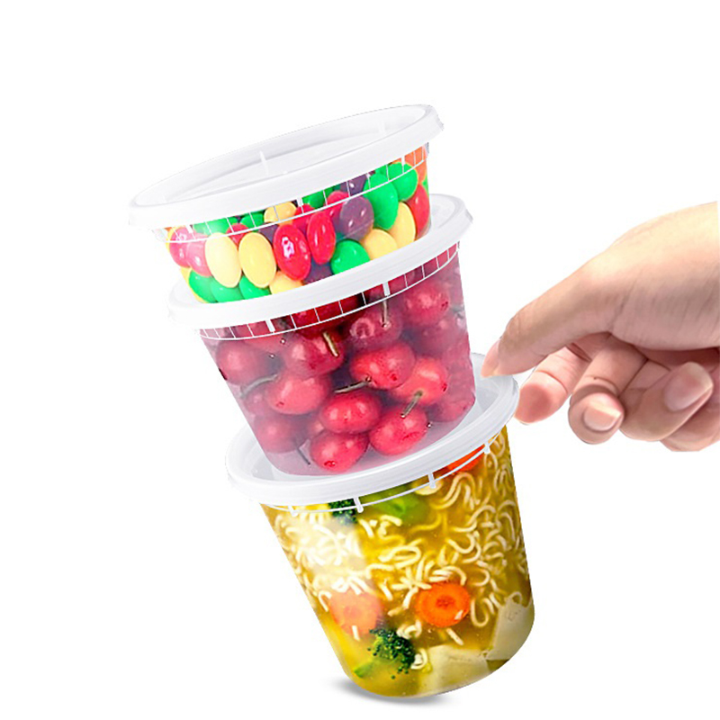 Meal Prep No Microwave - Contenitore trasparente per alimenti senza BPA