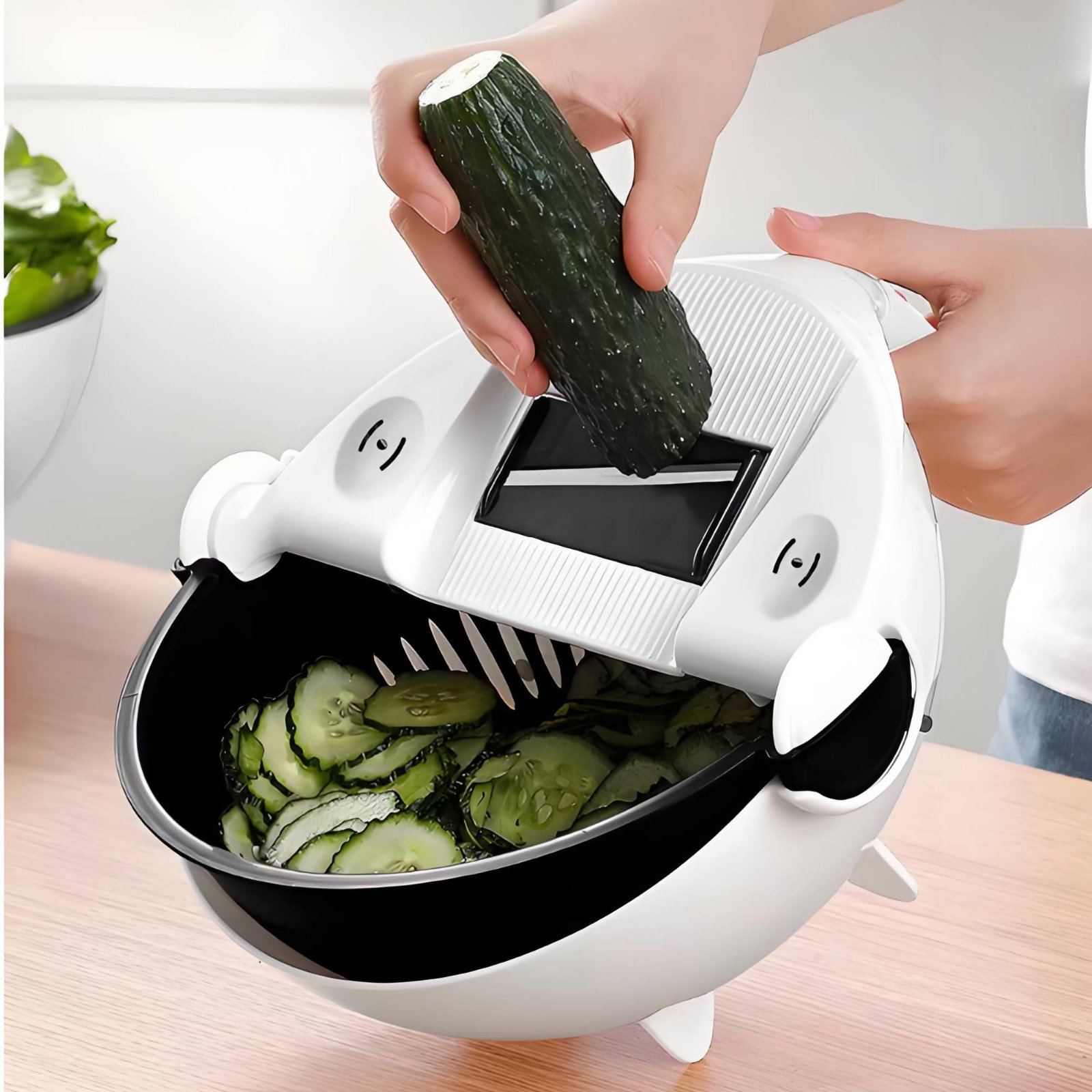 Meal Prep Veggie - Tagliaverdure Multifunzione con Grande Capacità, Mandolina